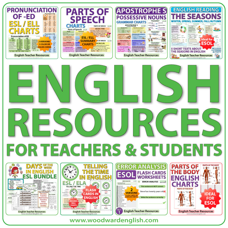 English Teacher Resources - Resources for the ESOL classroom