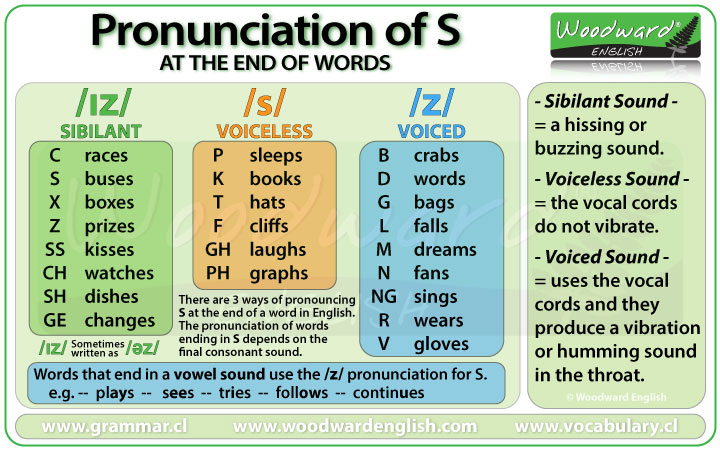 Pronunciation Of S In English