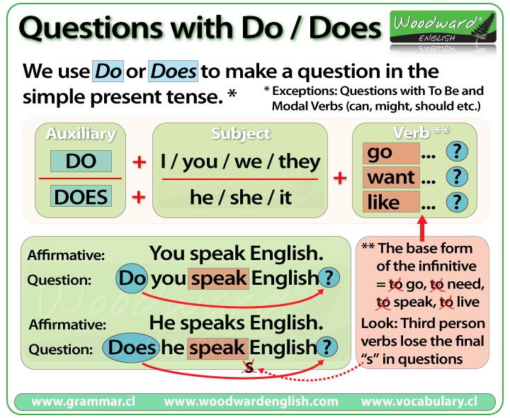 Do Vs Does Questions English Grammar Rules