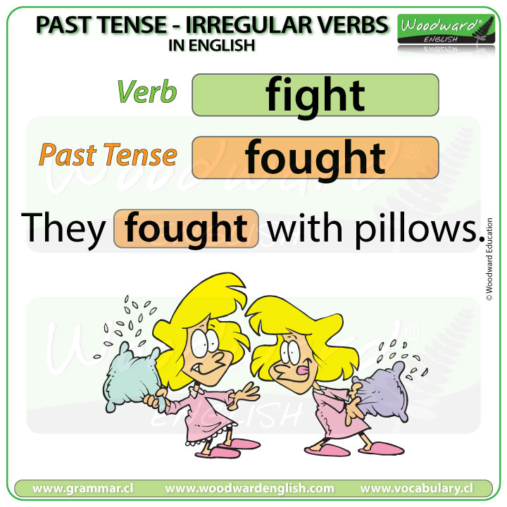 Past Tense of FIGHT in English with an example sentence